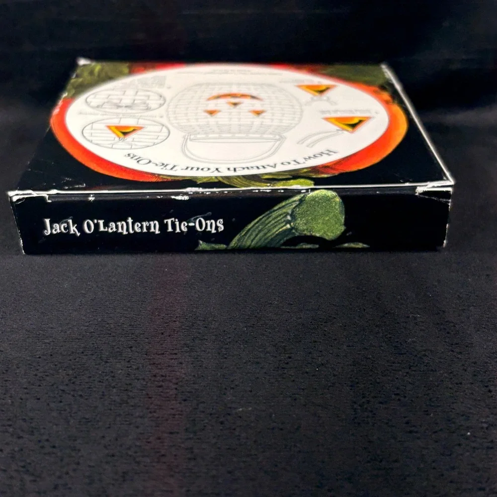 Longaberger 2000 Jack O'Lantern Tie-Ons Halloween Decor Pumpkin Face‎ #37800 NEW
